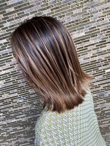 ヘアーアトリエ ラフェル(hair atelier Rafel)&nbsp;切りっぱなしボブ　メッシュ