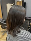 【ロングレイヤー×ブラウン】アンブレラカラー/鎌取/林愛華