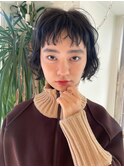 秋のオン眉ボブパーマ