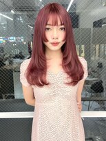 ランテルディ 渋谷(LANTERDIT)&nbsp;ピンクベージュ ロングヘア レイヤーカット 20代 トリートメント