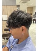 三軒茶屋_メンズ_ショート_ニュアンスパーマ_マッシュ_毛流れ