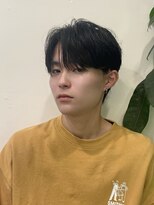 ビューエヒメ(VIEW EHIME)&nbsp;韓国風センターパートシースルーバングメンズ透明感カラー