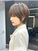 [ウェーブミディアム似合わせカットメルティカラーショート池袋]