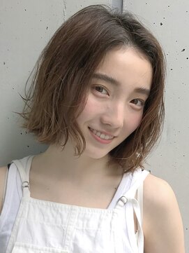 インセプション 銀座(INCEPTION) 切りっぱなしショート・ボブ/絶壁解消/前髪なし/40代/30代/丸顔