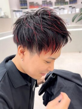 タヤ 天神店(TAYA) ~派手すぎない個性派赤メッシュ~