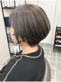 ショートグリーンカラー【鎌取　白髪染め】