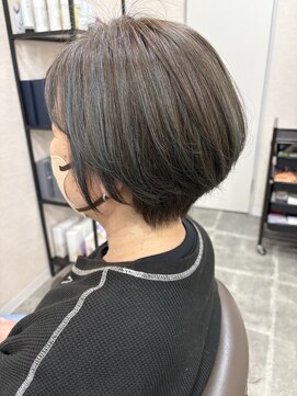 バセット バイ アルター 鎌取店(basset by aL-ter) ショートグリーンカラー【鎌取 白髪染め】