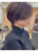 ショートヘア/ボブ/可愛い丸み/簡単スタイリング/20代30代