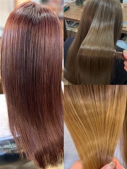 ナチュラルストレート[髪質改善ストレート]が圧倒的な支持率！ダメージレス×自然な質感×艶感が叶う♪