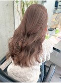 渋谷ミルクティーベージュハイトーンカラーヘーゼルベージュ30代