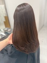 ベレーザシェルト(Beleza scelto) 14672髪質改善黒髪アッシュグレージュ縮毛矯正ストレートロング