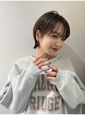 ミニウルフレイヤーカット顔周り前髪韓国ショートボブ/大宮
