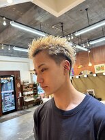 チャプター 問屋町(chapter)&nbsp;スパイキーショート刈り上げショート抜きっぱなしブロンド