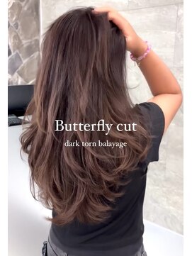 リュストル 町田(LUSTRE) 海外レイヤーカット＋バレイヤージュ