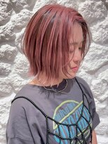 モアナバイヘッドライト 曽根店(Moana by HEADLIGHT)&nbsp;Moana【豊中曽根】#ピンク#ブリーチ#ケアブリーチ#外はねボブ