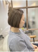 大人女性のナチュラルボブ