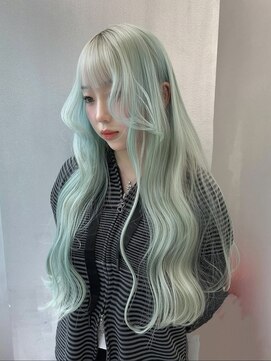 ペレ アネックス 大阪梅田茶屋町店(PELE ANNEX) くびれヘア/アプリコットオレンジ/夏のヘアアレンジ/梅田