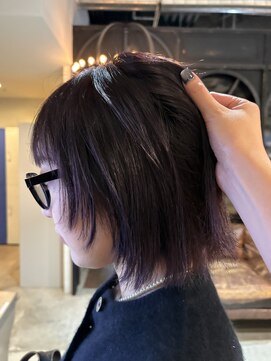 ノラ ヘアーサロン(NORA HAIR SALON) 暖色カラーぶどうカラーカシスパープルラベンダーカラー