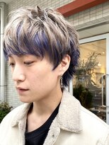 アニー 松戸(ANNI) スペインカール/スパイキーショート/ブルーブラック/フェザーパ