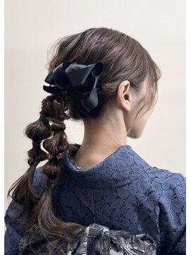 バサラ 大阪なんば店(VASARA) 大阪なんば/小紋ヘア/着物ヘア/卒業式ヘア/成人式ヘア