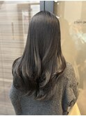 髪質改善カラー×透明感グレージュ艶ロング◎レイヤーカット