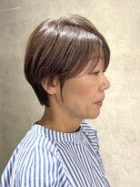 エンクス(enx)&nbsp;ミルクティーブロンド/ダークブルー/デジタルパーマ/鶴ヶ峰SK48