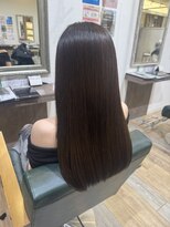 オシャマヘアー マチニワ店&nbsp;オレンジ味を抑えた透明感グレージュ