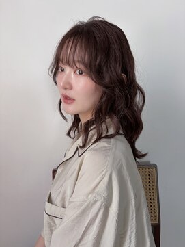フィルムス 横浜(FILMS+) デジタルパーマ/ミディアムレイヤー/韓国巻き風/顔周りカット