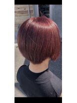 マル 日立(maru.)&nbsp;酸性ストレート×ラズベリーピンクの艶ボブ