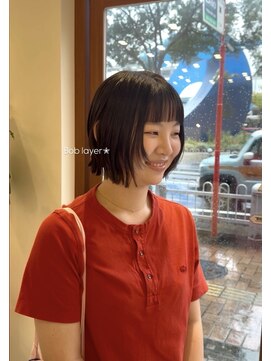 クレーデ 姪浜店(Crede) Bob×お顔周りlayer◎