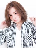 【QUATRO】クラシカル×ミルクティーカラー×グランジパーマ