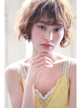 メーヴェ(Mowen) mowenstyle☆斜めバング×ハニーヘアー×マーメイドアッシュ