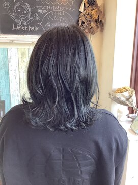 リエットヘア(Lie et.hair) ブリーチなし＊イルミナカラー　(グレージュ　ブルーアッシュ)