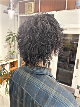 コンビネーション(combination) メンズパーマ 波巻きパーマ＆ツイストスパイラルパーマミックス