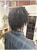 メンズパーマ 波巻きパーマ&ツイストスパイラルパーマミックス
