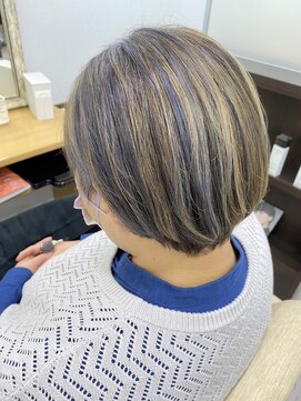 ヘアデザイン レオ(hair design leo) 白髪を生かしてデザイン☆