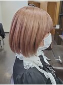 【ブリーチ2回】女子力！ピンクベージュカラー♪【かわいい】
