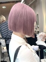 ソル ジングウマエ(SOL JINGUMAE)&nbsp;ダブルカラーピンクベージュベージュカラーケアブリーチミニボブ