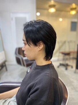 ソイクフ 四条大宮店(SOY-KUFU) 20代30代40代◎イメチェン似合わせカット黒髪ショートウルフ