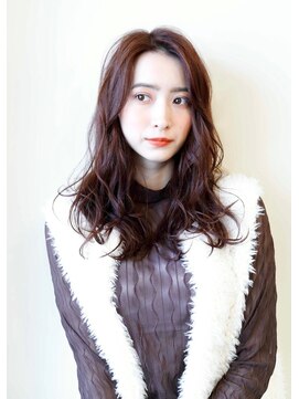 アムネシア たまプラーザ(AMNESIA) ゆるふわロング/ふんわりカール/オリーブベージュ