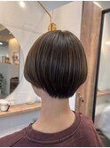 【Shiori】丸みショート×グレージュ