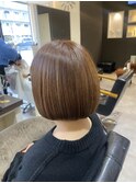 艶ボブ×ナチュラルベージュ