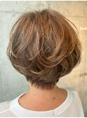 コテ風無造作パーマ　40代50代髪型