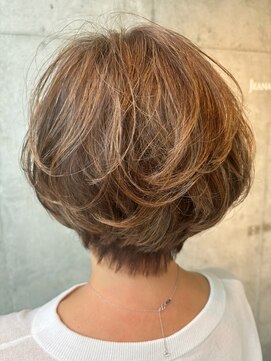 ジーナハーバー(JEANA HARBOR) コテ風無造作パーマ 40代50代髪型