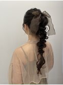 ヘアアレンジボブハイライトカラー大人ショートカット白髪ぼかし
