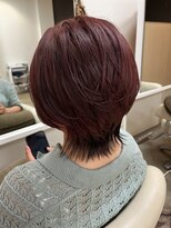 エメ(aimer)&nbsp;ブリーチ必須！バーガンディレッドカラー