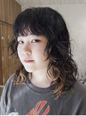 【macana指名】レイヤーパーマ ウルフカット ミディアムレイヤー