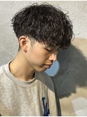 ツイストスパイラルパーマメンズパーマメンズサロン群馬高崎眉毛