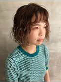 イメチェン外ハネボブ美髪ワイドバング顔周りレイヤーボブ恵比寿