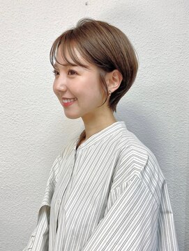 ハウスアンドヘアーワークス(House&Hair works) 前髪長め大人小顔ショート30代40代50代 藤沢